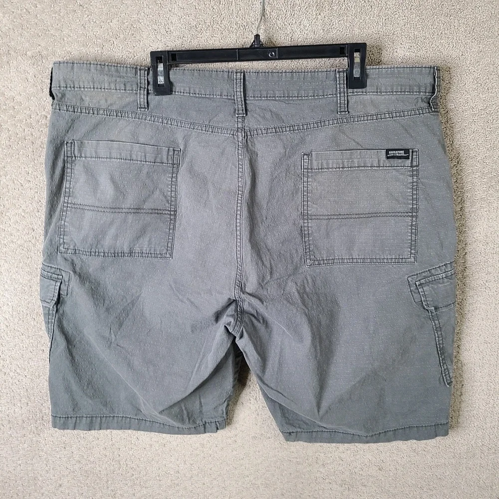 Levis Shorts Mens 44 Gray‎ Cargo Ripstop Signature Gold Cotton Blend Casual